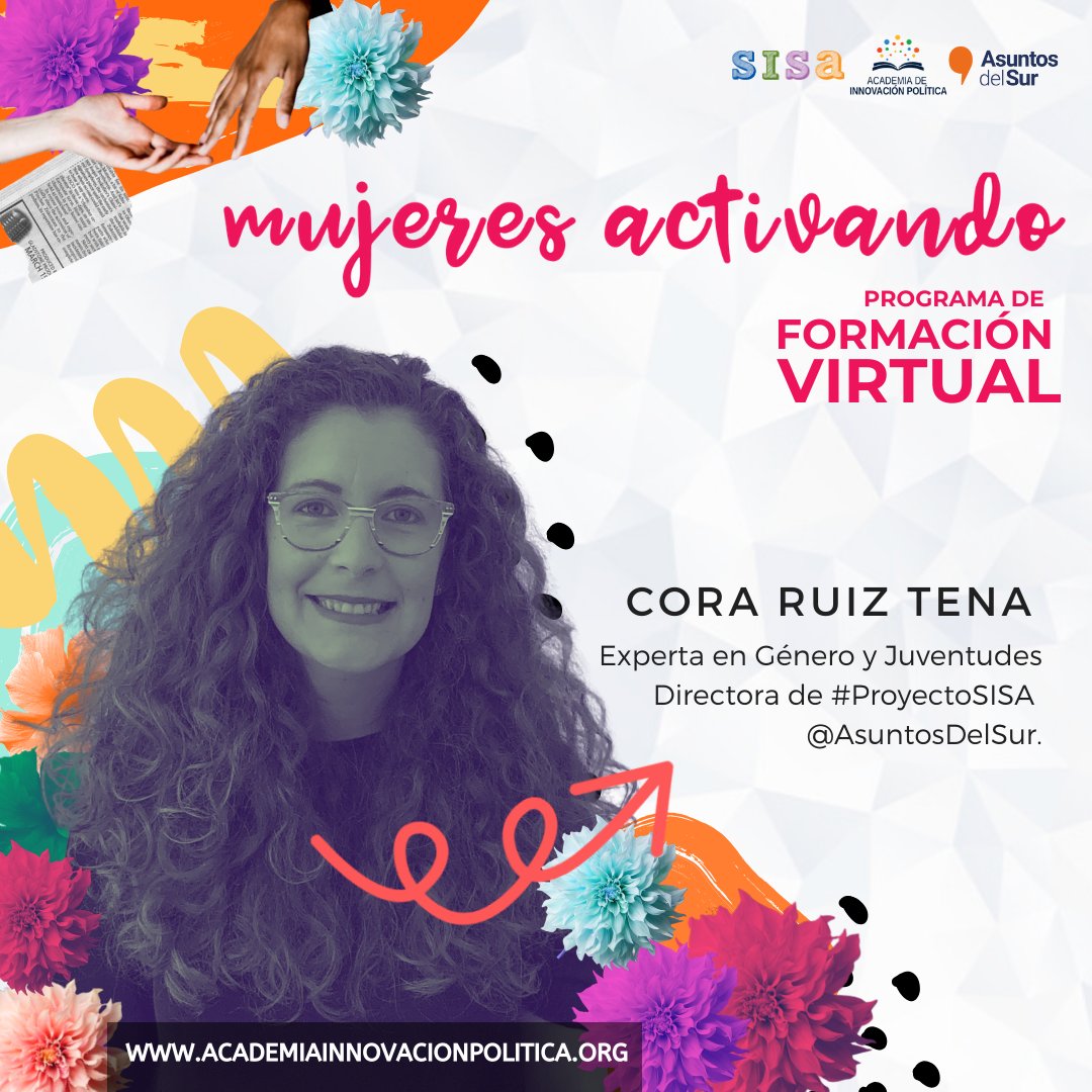 AsuntosDelSur's tweet photo. CORA RUIZ TENA - @CoraRuiz
✅Experta de contenido de la unidad
"Las Mujeres en su Intersección"
✅Parte de @RedPolitologas
✅Directora de #ProyectoSISA en @AsuntosDelSur. https://t.co/d3MYmAzi1b