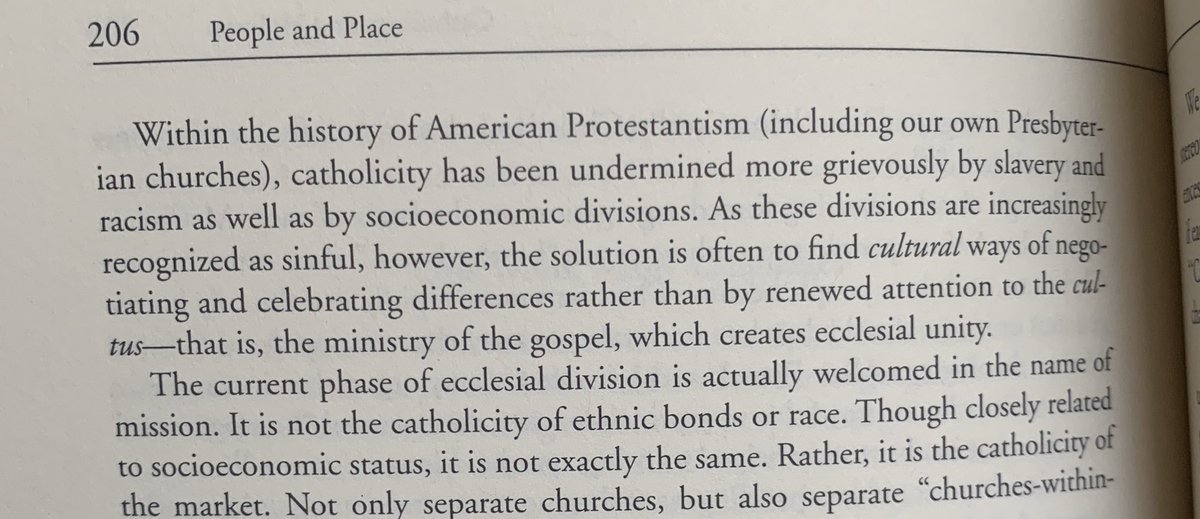 They undermine the Catholicity of the church because their practice separates & prohibits victims from participating unabashedly in the worship of the church: Horton, People & Place: Covenant Ecclesiology, 205-06 (see also Bavinck, Clowney on Catholicity) >