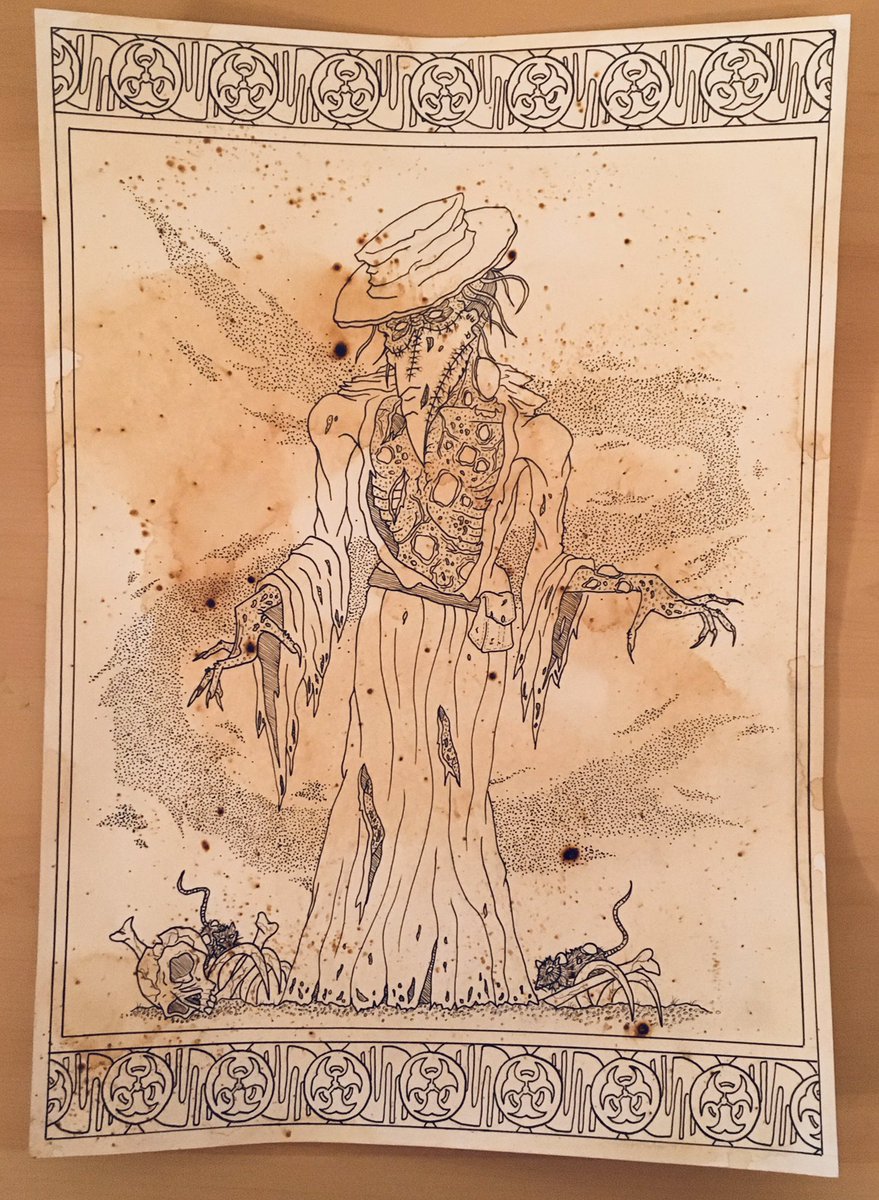 ZombOink's tweet photo. Finished the Line work for my #PlagueDoctor character , very happy so far #art #artist #darkart #plague #bubonic #pandemic #death #ghost #linework #medival #WorkFromHome #lineart #followart #deadly #characterdesign https://t.co/QP8uj894kp