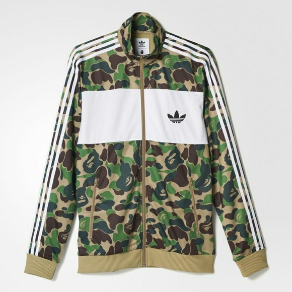 bape adidas track top