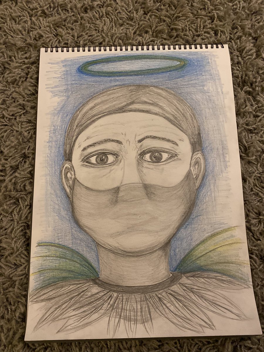Billsablu33's tweet photo. #coronaart #nursesareangels #superheros #thankful #greatful #loveournhs #saveournhs #tryingtodraw #art #pencil
Title: #guardians https://t.co/N2Lif64Bys