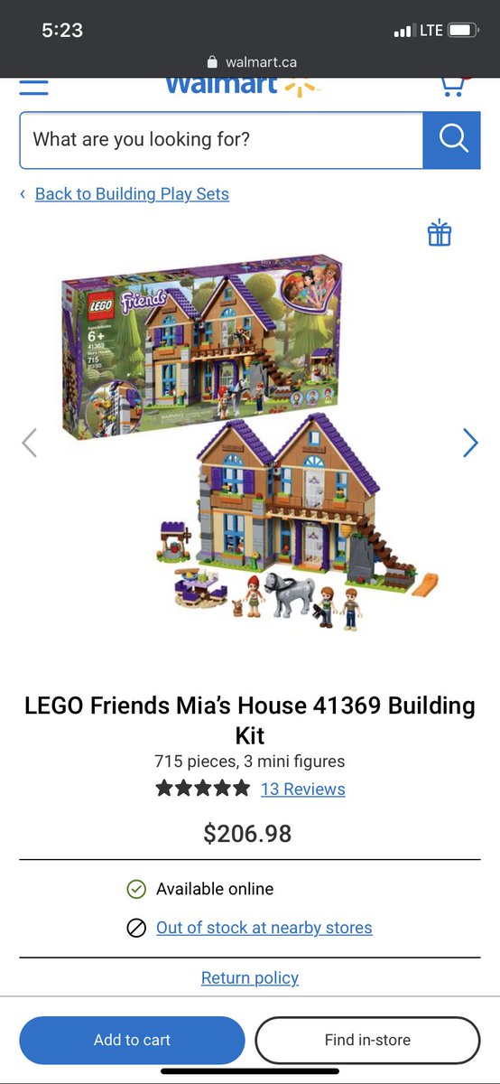 NProceviat's tweet photo. @WalmartCanada how can you justify $106.99 price difference in this LEGO kit?! Guess I know where I’ll be buying my LEGO from now on! 👎🏻 https://t.co/gSfYhvUSMQ