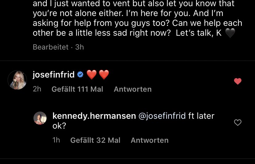 Josefine (our precious original Noora) replied to Kennedy’s post