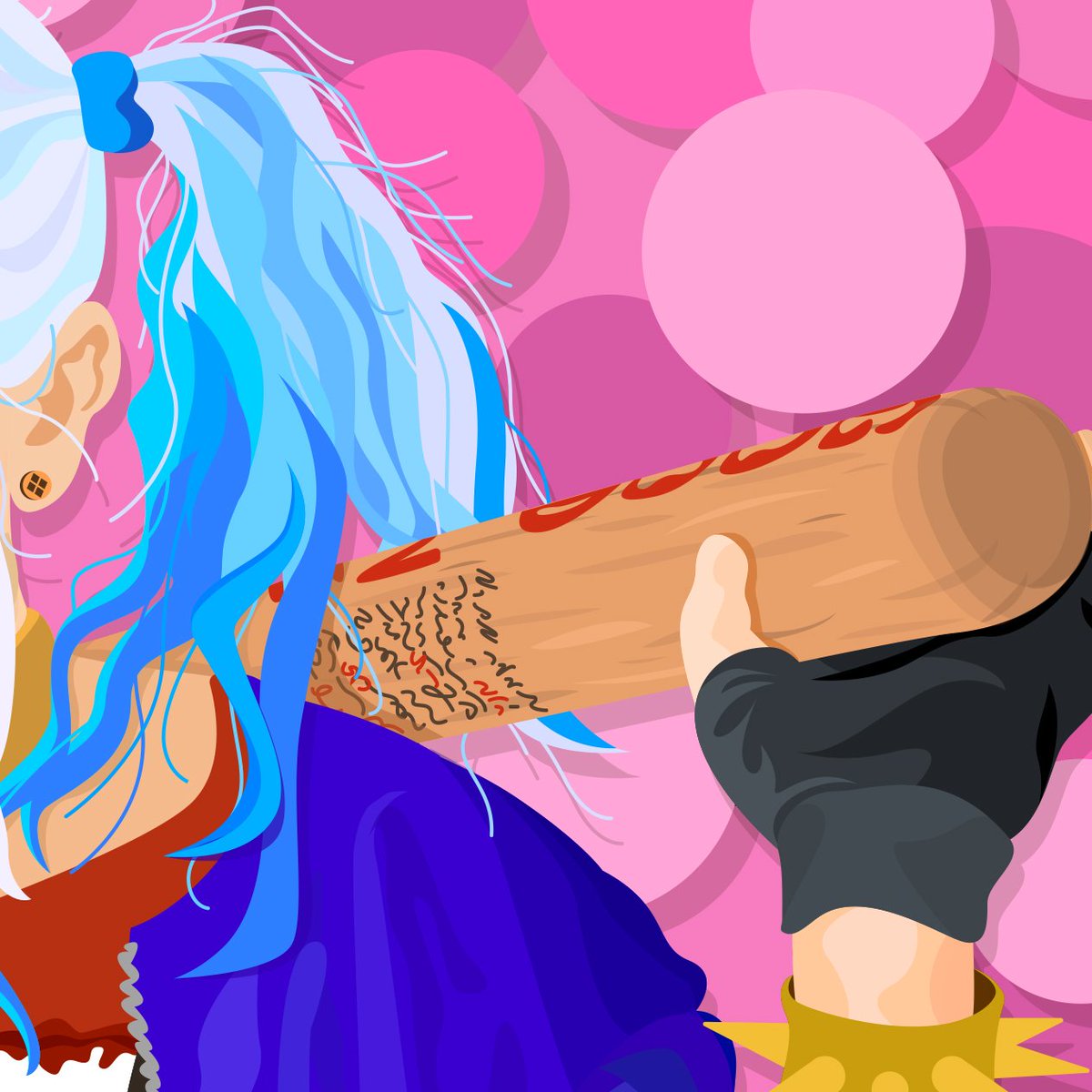 cmasoncreations's tweet photo. Today I finished this piece i made in #adobeillustrator of @lauragbert!!
#chicagoartist #harleyquinncosplay #fanart https://t.co/CZETNIoqmE