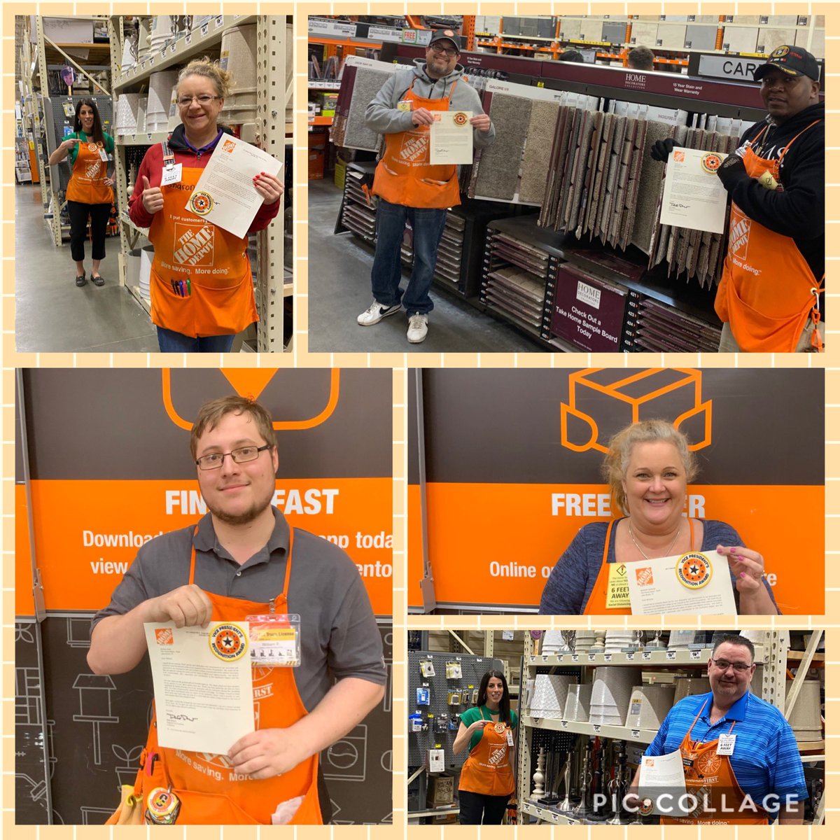 Congratulations Sharon, Brian, Tate, William, Michelle and Steve for receiving the Vice President’s Recognition Award. Thank you for all your hard work taking care of our associates and customers these past few weeks! 👏🏽👏🏽 <a href="/CarpenterTrina1/">Trina Carpenter 🐾</a> #thankyouretailworkers #badgerup