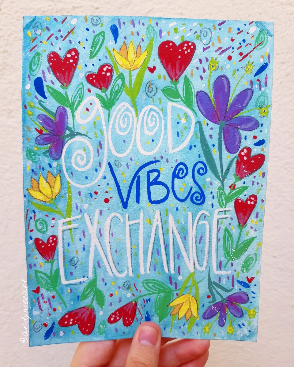andymee07's tweet photo. Just give and receive good vibes baby, no need for those negative vibes around you🌈💖
.
.
#goodvibes #goodvibesonly #quote #inspiringquote #inspiring #painting #lettering #positivemind #positiveart #positivevibes #art #gouache #gouacheart #cuteart #botanicalart #positivequotes https://t.co/SadNd3vNTe