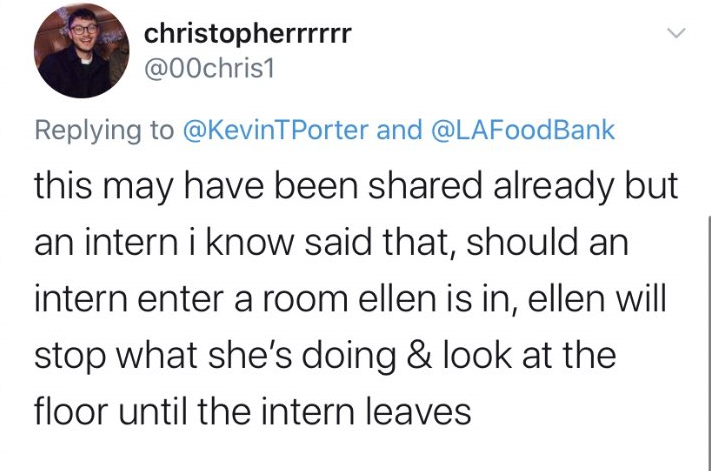 9. OK here's is one of the things that truly left me in shockThe way she treated her workers, a few days ago  @KevinTPorter made a thread about his experiences working for Ellen and also about other stories he had heard about her. He had a lot to say.