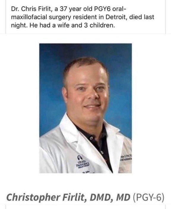 PBajicMD's tweet photo. Chris was a family member of a dear friend &amp; colleague. Healthy with no comorbidies, 3 young kids. This hits so close to home. Please be careful everyone and practice #socialdistancing. For those who can, please donate #PPE to those on the front lines. #COVID19 #coronavirus https://t.co/SDO4laHsfc