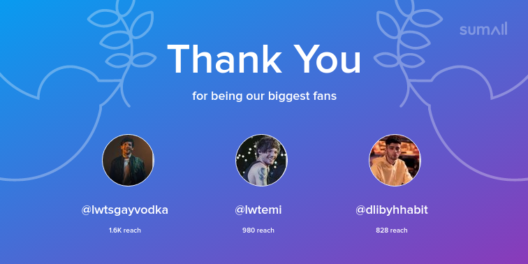lonelycheries's tweet photo. Our biggest fans this week: lwtsgayvodka, lwtemi, dlibyhhabit. Thank you! via https://t.co/iGzFnpzFPb https://t.co/U0Kk4TSkGp
