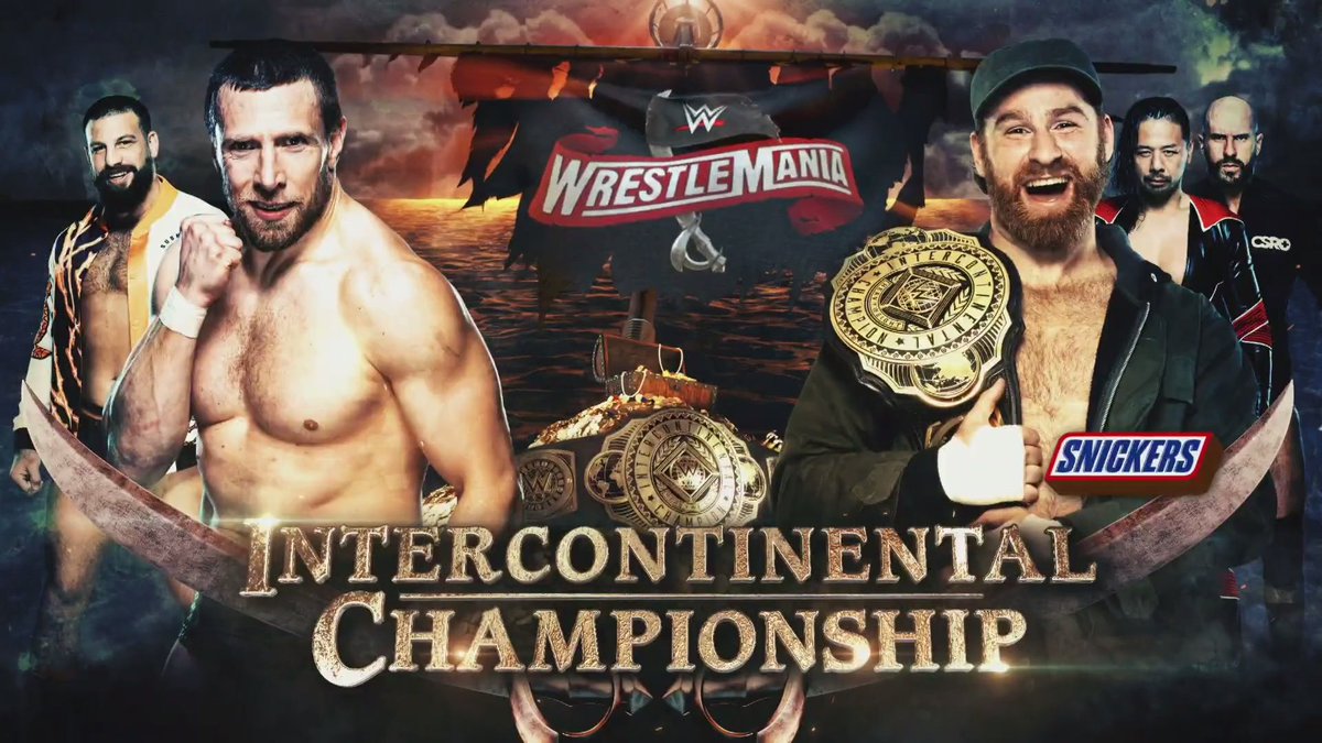 WWE's tweet photo. The Great Liberator @SamiZayn puts his #ICTitle on the line against @WWEDanielBryan! #WrestleMania https://t.co/DQ0JOCESpy