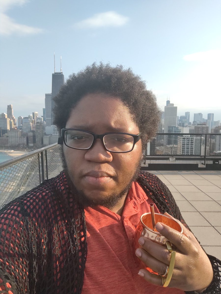TheMediaQueer's tweet photo. #POCQueerantine I'm drinking and making tiktok vids. How are you all getting through things right now? https://t.co/m0hOgbHX0B