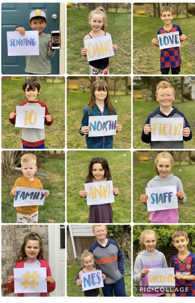 hcpss_nes's tweet photo. One of our families organized this message to our teachers and community. We miss seeing our students and families. Thank you. #NEStogether https://t.co/uWmuEJZtKY