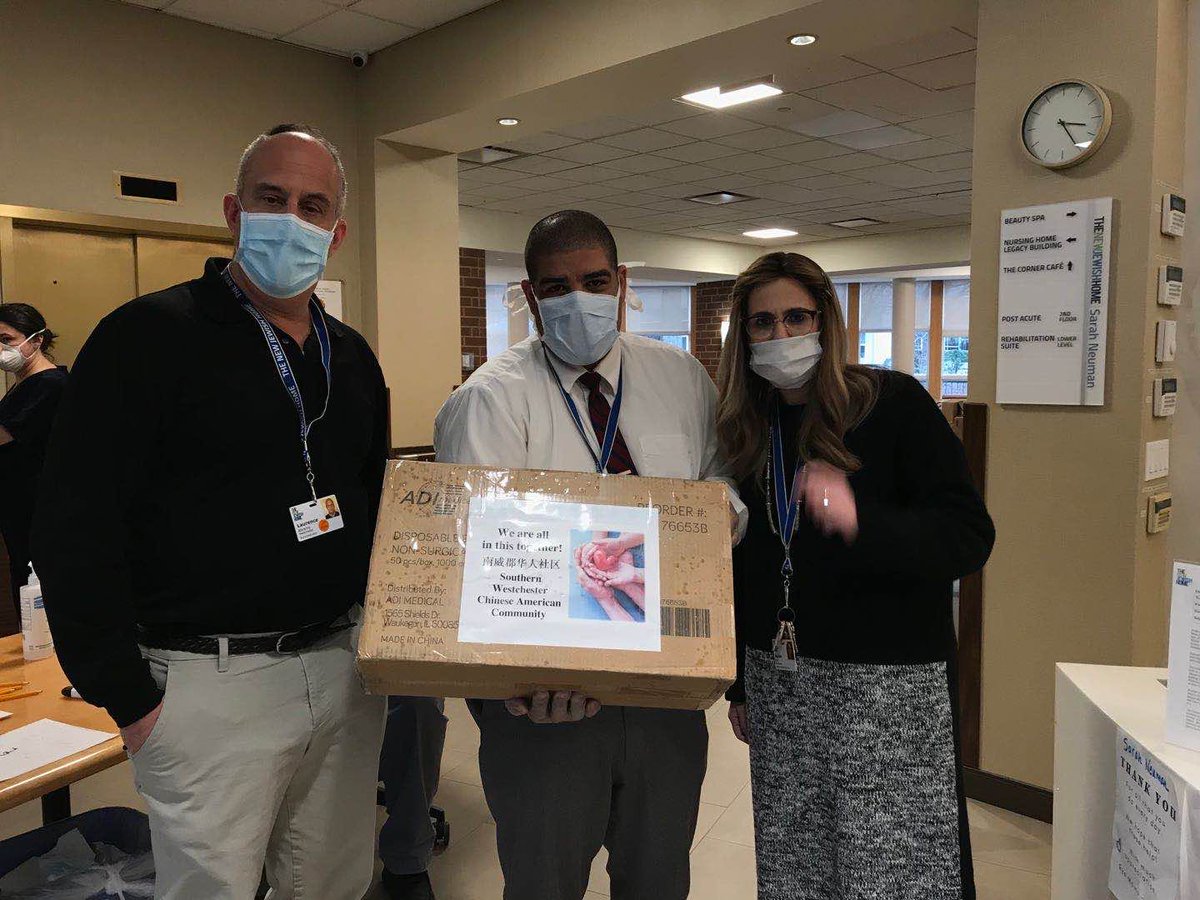 Yangyang_2021's tweet photo. Southern Westchester Chinese (Chinese American) Community takes actions to stop the Coronavirus spreading.  $$ and > 10,000 face masks have donated to the New York hospitals and local communities. We are all #InThisTogether.#UnitedDefeatCovid19 #Covid19  
@cnn @realDonaldTrump https://t.co/ys0lxdU96k