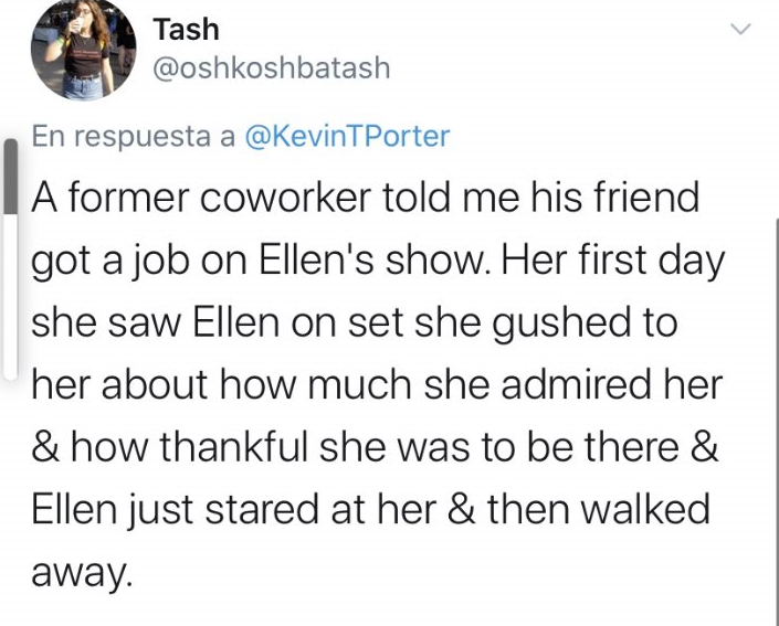 12. here are some more tweets of people talking about their experiences with Ellen
