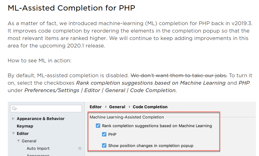 php machine learning