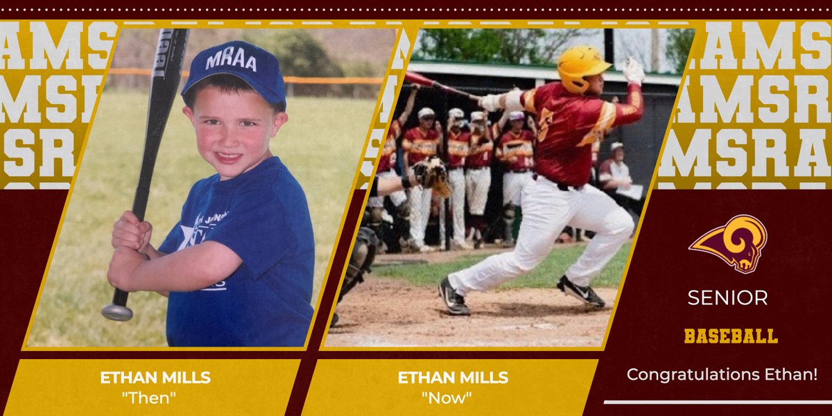 Here's to another great senior spring student athlete: Ethan Mills of @RossRamsBsbl!    #RossBetterTogether #GoRams