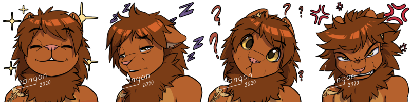 LeongonArts's tweet photo. More stickers \o/ These are for DesmondFallout and Leonmon on FA. 👀 https://t.co/scxakhe2cT