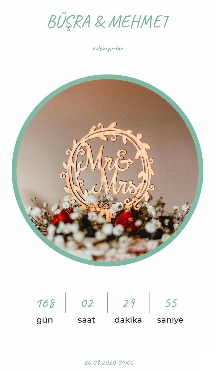 En güzel geri sayım ❣👨‍💼👰