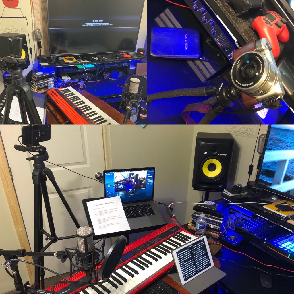 DrivenAudio822's tweet photo. It’s takes a little practice, and some getting used to. Gotta work with what you have but I think I made it work especially with everything back ordered and not available. Hoping all came out good! 🙏🏻
#ecammlive #livestreaming #youthgroup #contentcreator #thebravevalientes https://t.co/6mlk4JGBzT