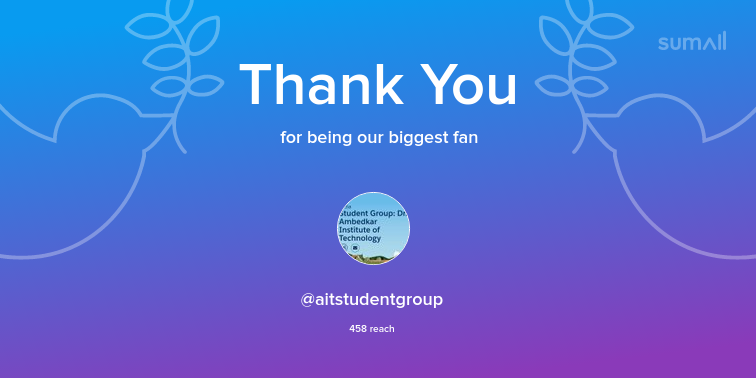 Our biggest fans this week: aitstudentgroup. Thank you! via sumall.com/thankyou?utm_s…