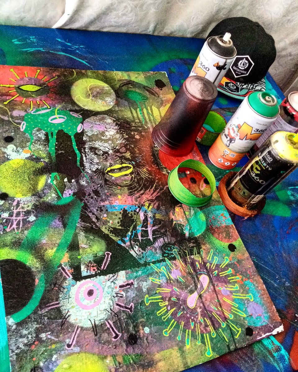 MannyInzunza37's tweet image. Inspirado en casa pintando a covid el mostró de la laguna verde...
#elmob #kbhcrew #artwork #stayhome #encasa #covid_19 #inspiration #mixmedia #artwork