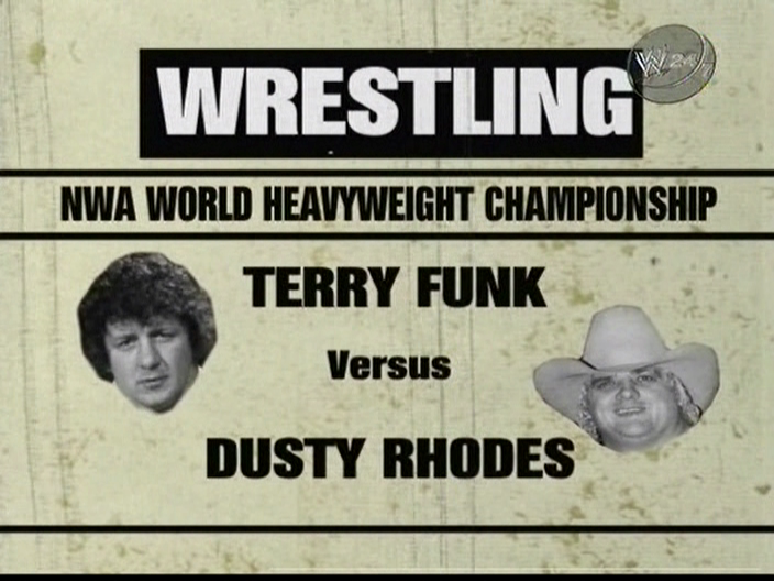 Next up is Funk vs Dusty Rhodes from Florida in 1976. Dusty and Gordon Solie are doing voiceovers on the footage. Rhodes is *mostly* incomprehensible, but wonderful nonetheless.