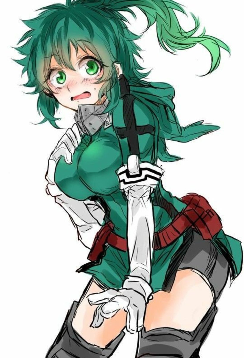 "Quirk: one for all New to verse Not new to rp Female version of Izuku Acts shy but is a ...
