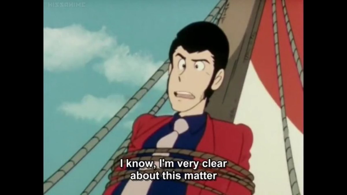 Jigen and goemon confirmed for maybe not homophobic, but just worried about their friend