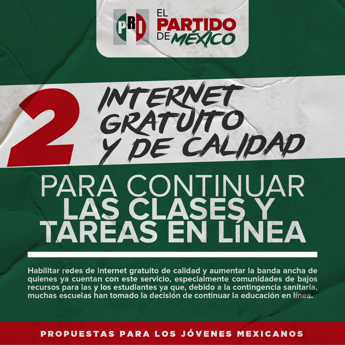 alitomorenoc's tweet photo. Para que los jóvenes de México puedan cumplir con sus tareas y clases escolares, #ElPRIPropone: https://t.co/j8gqVpOWfb