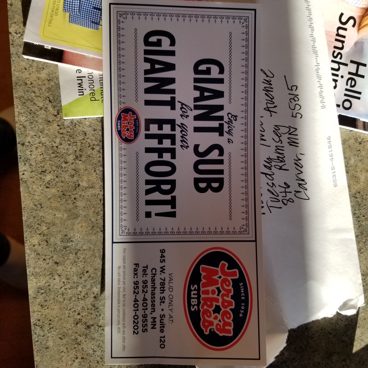 Look at what I got in the mail today.  My kids liked it even more than I did.  Now we have to plan a day to go get it.  Thanks to @chanprincipal for the prize and even more for the contest.