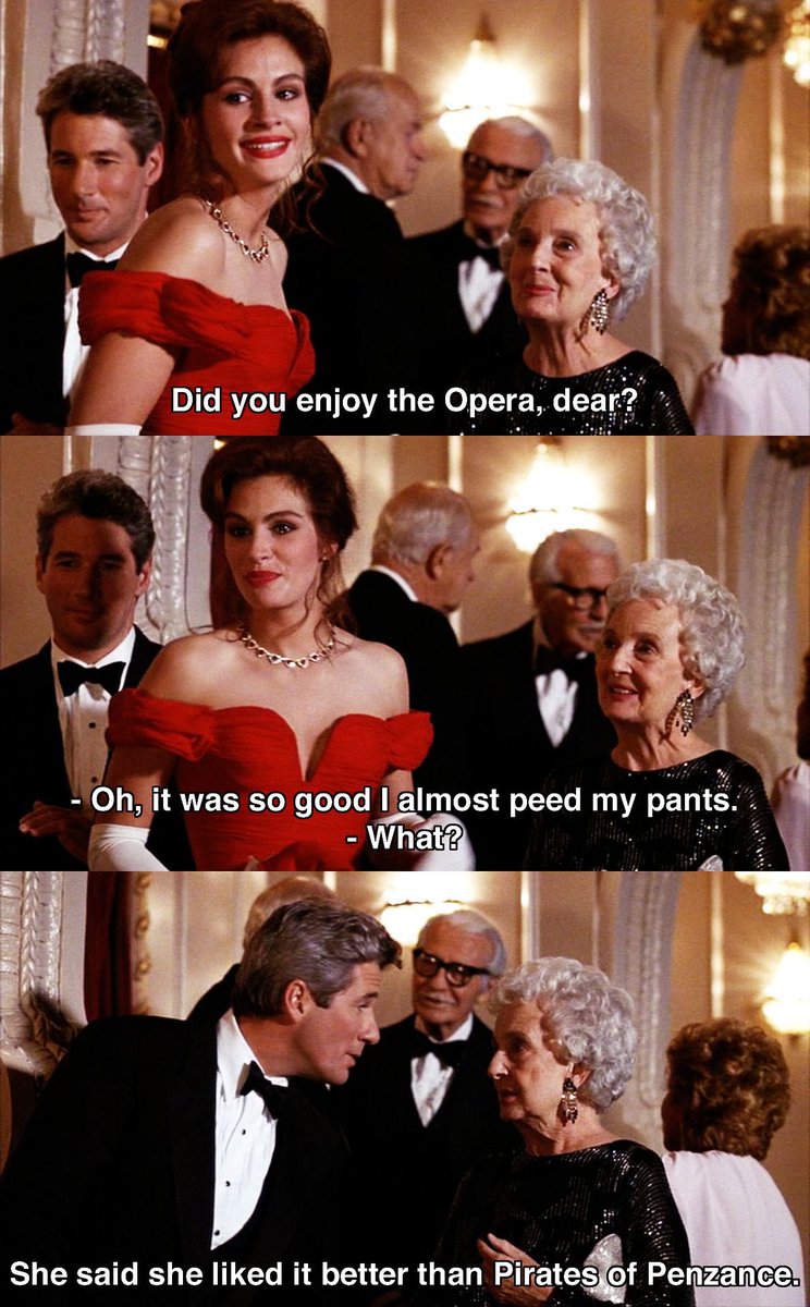 Jullesse_'s tweet photo. @lasserimmer Pretty Woman. Den er såååå god. 
“Oh. It was so good I almost peed my pants”. https://t.co/RoRnmomaQx