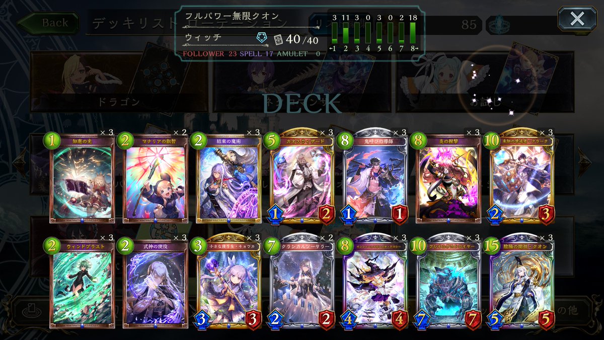 マトモ こんな感じに ドロシーのバリューを最大限高めるためにボードからの打点として優秀なフレデス 研究よりもスペルブーストを重く見て結束の魔術 研究は狂信者のローテ落ちでコンパクトに打点が出るカードではなくなったため評価を落とした