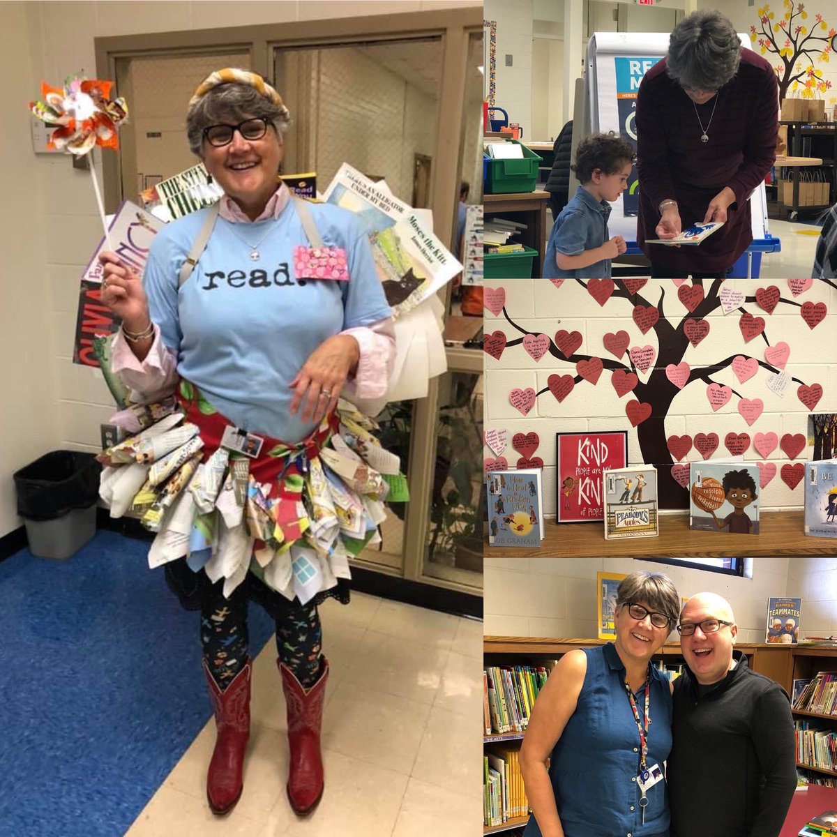 Today we celebrate Media Specialist Tracy Schroeder (@ATribeofReaders )! Whether it’s being a champion for reading, working with small groups and STEM, teaching everyone about kindness, scheduling readers for WRAD, or reading to our students, Mrs. Schroeder goes above and beyond!