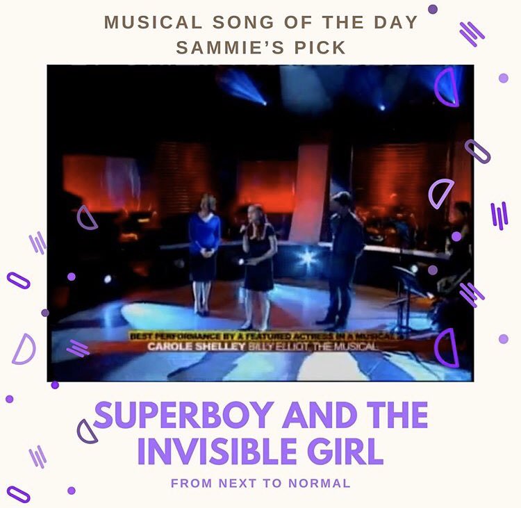 CUCMusicals's tweet photo. Our next two songs are Sammie and Julia’s picks, Superboy and the Invisible Girl  from Next to Normal and Can’t Help Falling in Love from All Shook Up! https://t.co/iEDIAnsKm8