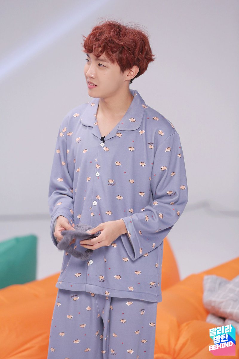 Pajama party time! I just want to cuddle him & pet his hair to soothe him to sleep  #제이홉  #JHOPE #방탄소년단제이홉