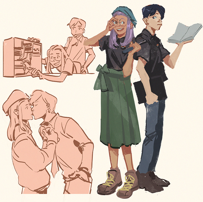 kenyako part time job at geek squad romance LMAO 