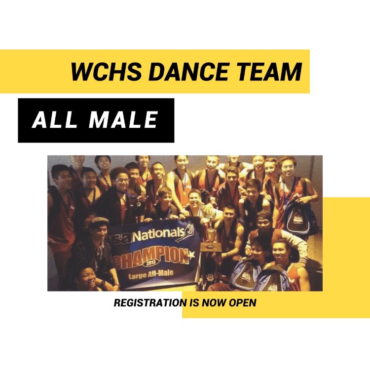 WCHS_Dance_Team's tweet photo. WCHS DANCE TEAM TRYOUTS ARE HAPPENING! Register before April 11th to get more tryout information!
#allmale #military #allfemale #dancedrill #pom #coed
@westcovinahs @WCHSASB https://t.co/APwy8Ur1pT