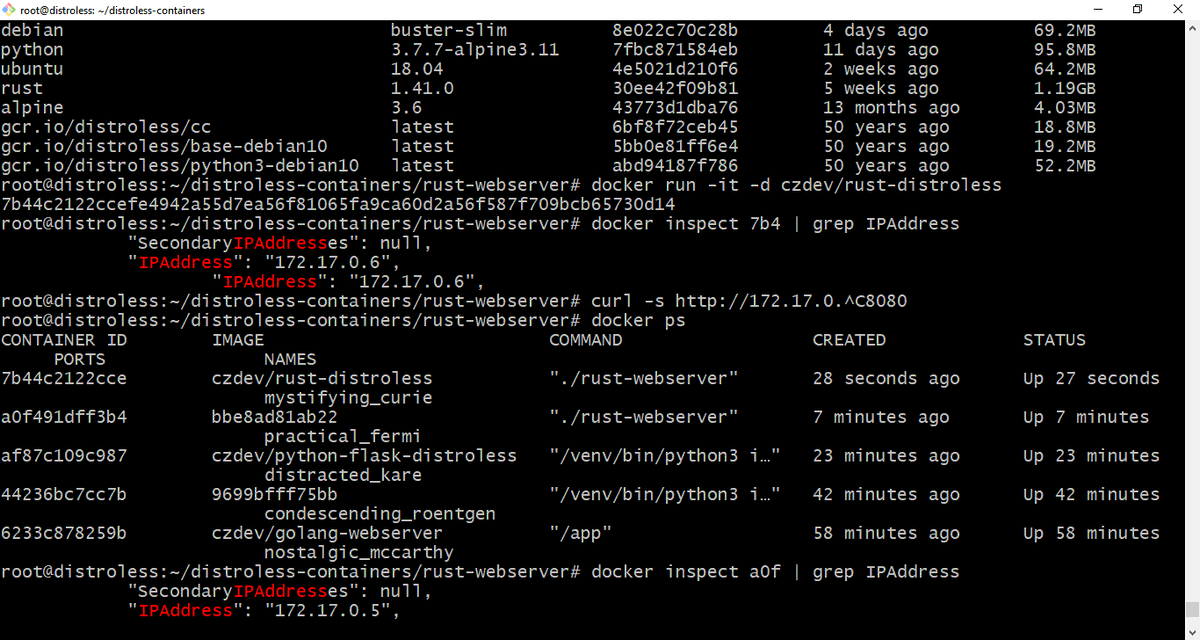 sergioarmgpl's tweet image. After suffer doing this i finally created a repo in #github with 3 examples of doing #distroless #containers for #web applications using #Rust, #Golang and #Python, here is the Repo no documentation yet. #docker #kubernetes #devops #cloudnative #k8s  github.com/sergioarmgpl/d…