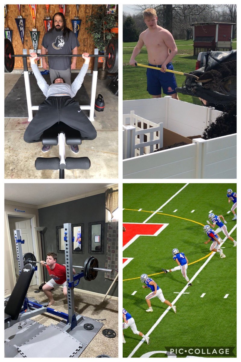 MonarchFootbal1's tweet photo. After our first week of at home workouts,  Monarch football is confident that our guys work hard!  This is the only way!  Who will win week 1 competition?? Submit your google form to your coach by tomorrow at 7pm #theprocessrtb #compete #nooneislooking https://t.co/AgN6kGhHnn