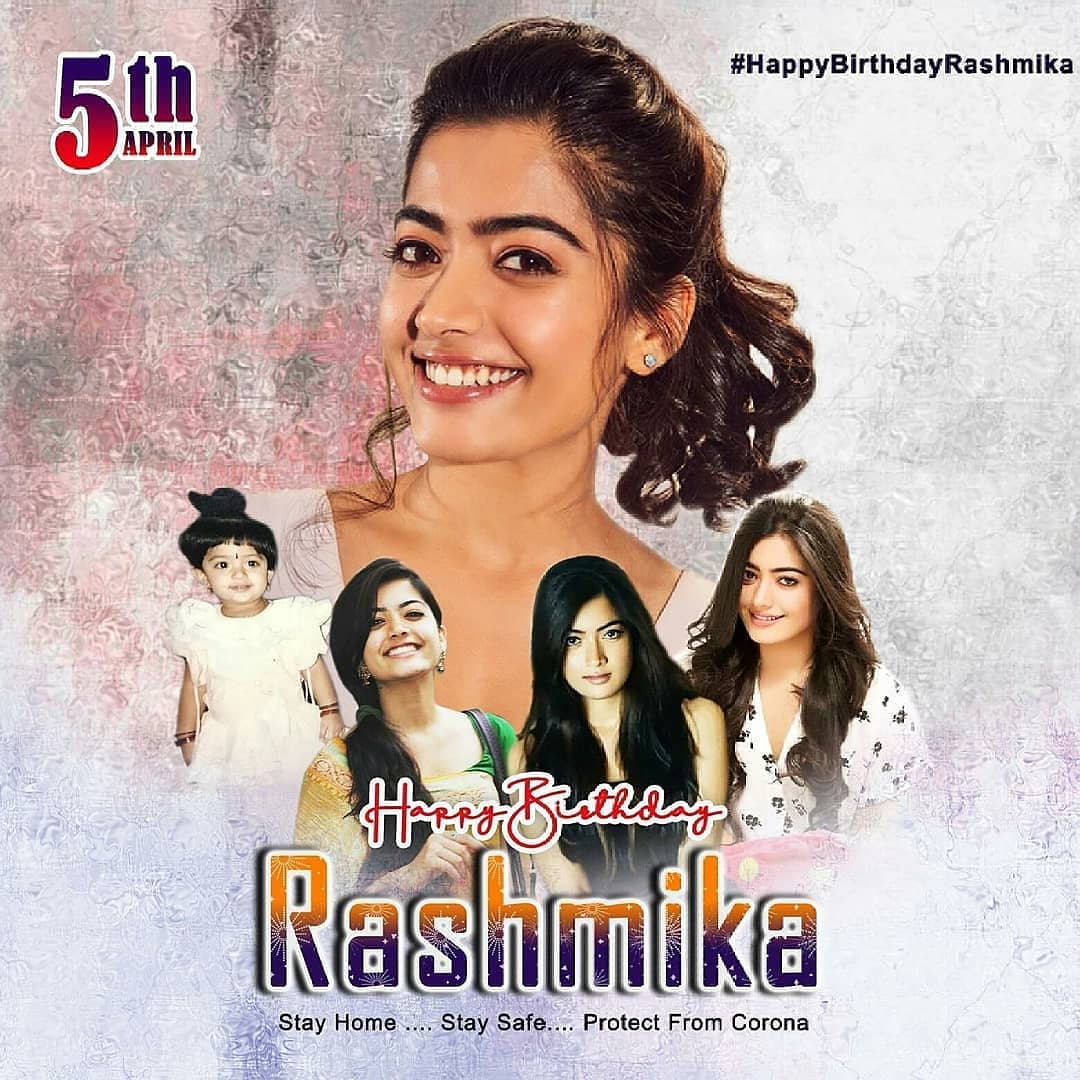 Rajakingsalem's tweet photo. Happy Birthday expression queen @iamRashmika https://t.co/hC9luWpHii
