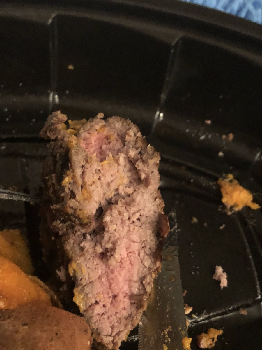 MelCarner92's tweet photo. @texasroadhouse while I truly appreciate you being open during the pandemic, this is far from medium rare. 🙁 https://t.co/fQW4qgg7QO