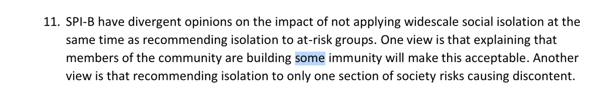 20. Also note the use of the word 'some' here: 'some immunity'. It implies that  #herdimmunity, as a theory, is a fallacy (if no vaccine). We may (or may not) build immunity, by getting exposed. That immunity may (or may not) last. No one knows. We develop 'some immunity' at best.