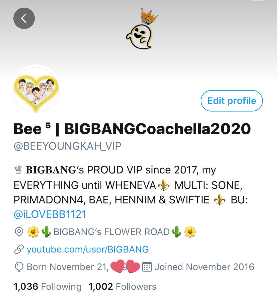 BEEYOUNGKAH_VIP's tweet photo. A Thank You Tweet: 

I just wanna say, I love all my 1,002 followers.

My DM is always open ANYTIME any of you wanna talk to someone. 

Thank you BIGBANG for bringing all of us together. And thanks to each and everyone of you for staying with BIGBANG. 

@YG_GlobalVIP https://t.co/5empBkGYwm
