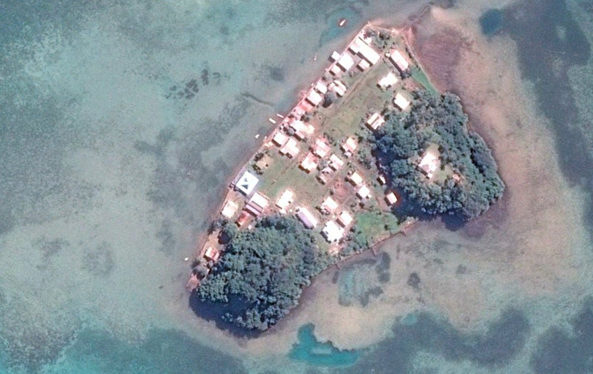 Serua Island in 1935, 1948, 2002, and 2017