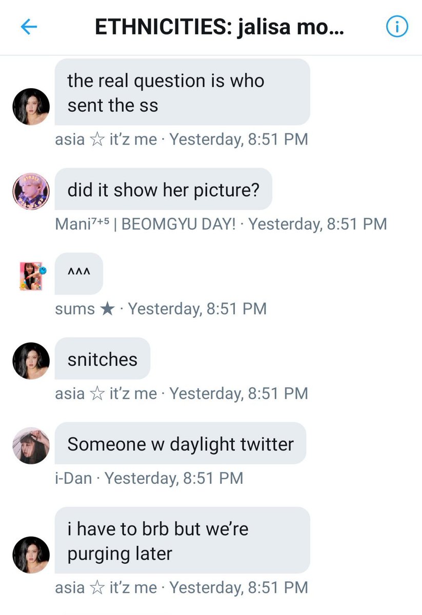 They proceed to flip about who snitched them.You really trust one another? It's pretty easy to hide who you are in a dms account, by changing the settings or using a priv account.