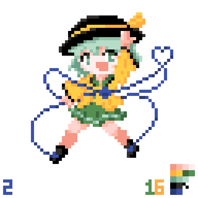 Uzivatel もちとඞ通販 Na Twitteru 100人ドット絵 2人目 東方projectより古明地こいしcです 16色です ドット絵 東方project スレッドにて後98人続けていく予定です T Co 63epr9aepe Twitter