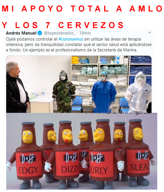 NMiercoles's tweet photo. me la suda quedar bien. 
solo se me hizo gracioso 😅

#AMLO 
#CoronavirusMx 
#AMLOfueraYA ? de plano?
#ContingenciaSinViolencia 
#Covid_19 
#COVID19mexico 
@Claudiashein @lopezobrador_ @BeatrizGMuller https://t.co/RapzLOBWEx