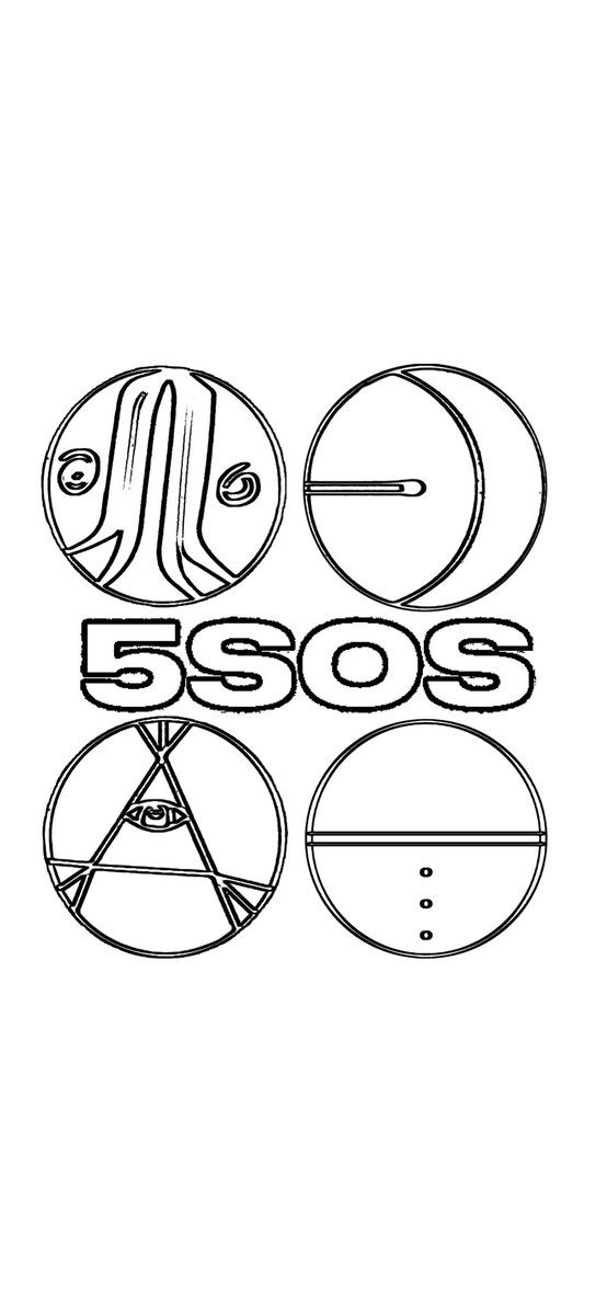 hello if you’re bored at home and have a printer i made coloring pages inspired by CALM! please like if you use them :)  #5SOSCALM  #5SOS
