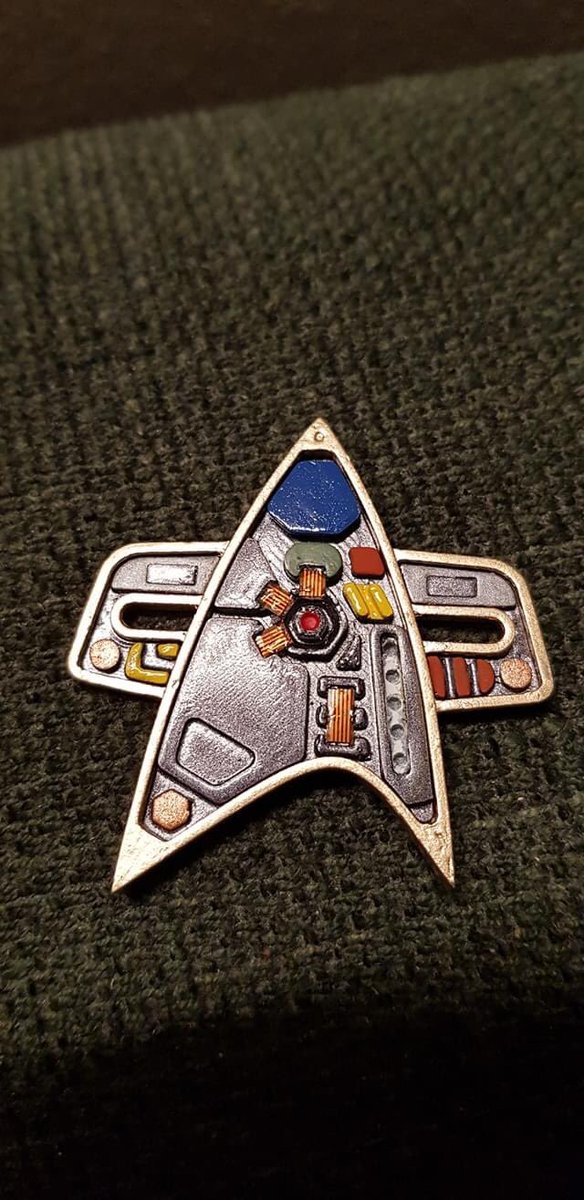 Paul, the maker of the first badge in this thread, just showed off his MK2 and I am just speechless. The amazing amount of detail he was able to cram into a screen accurate sized combadge is INSANE!