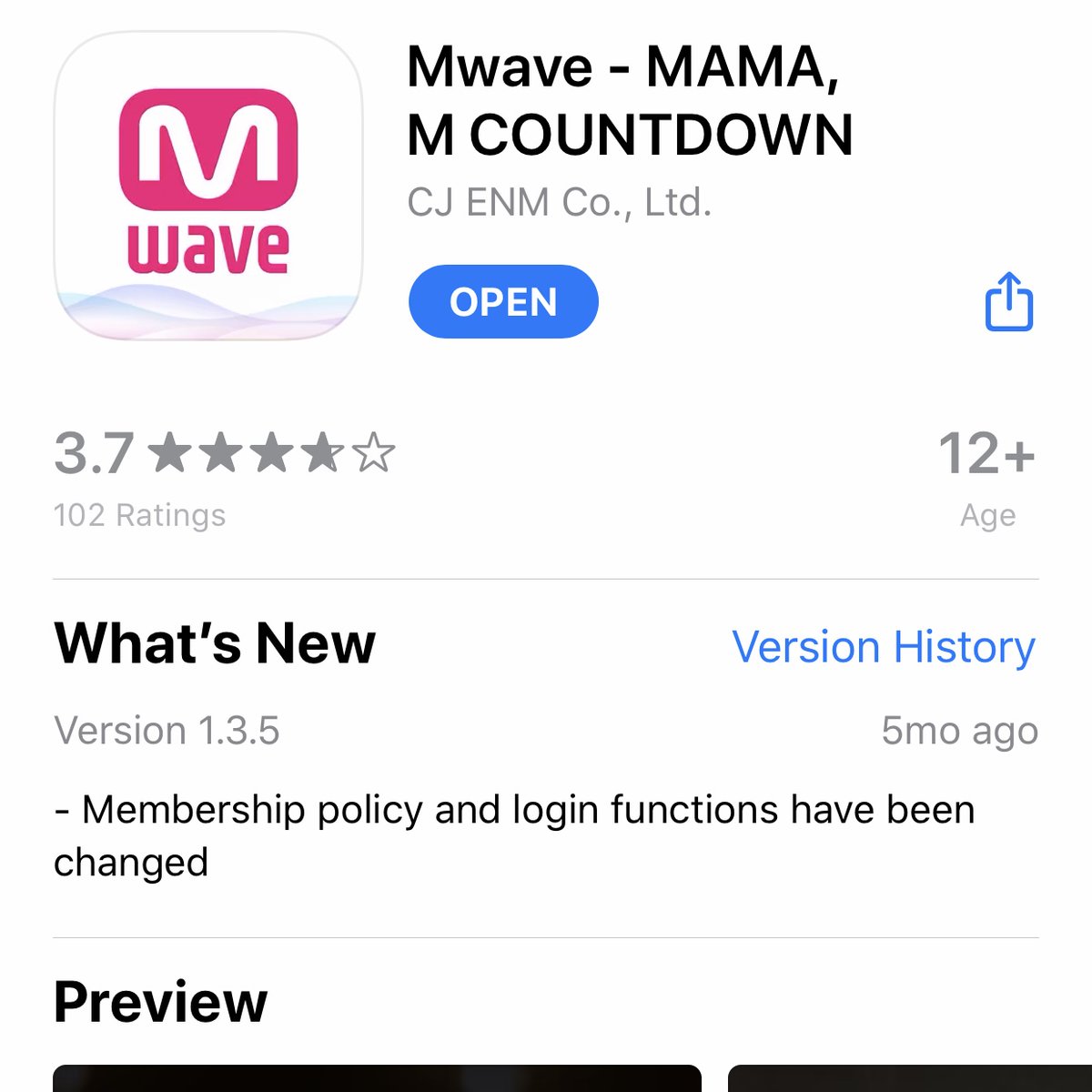 M Countdown uses the app Mwave to condunct Global Pre-Voting